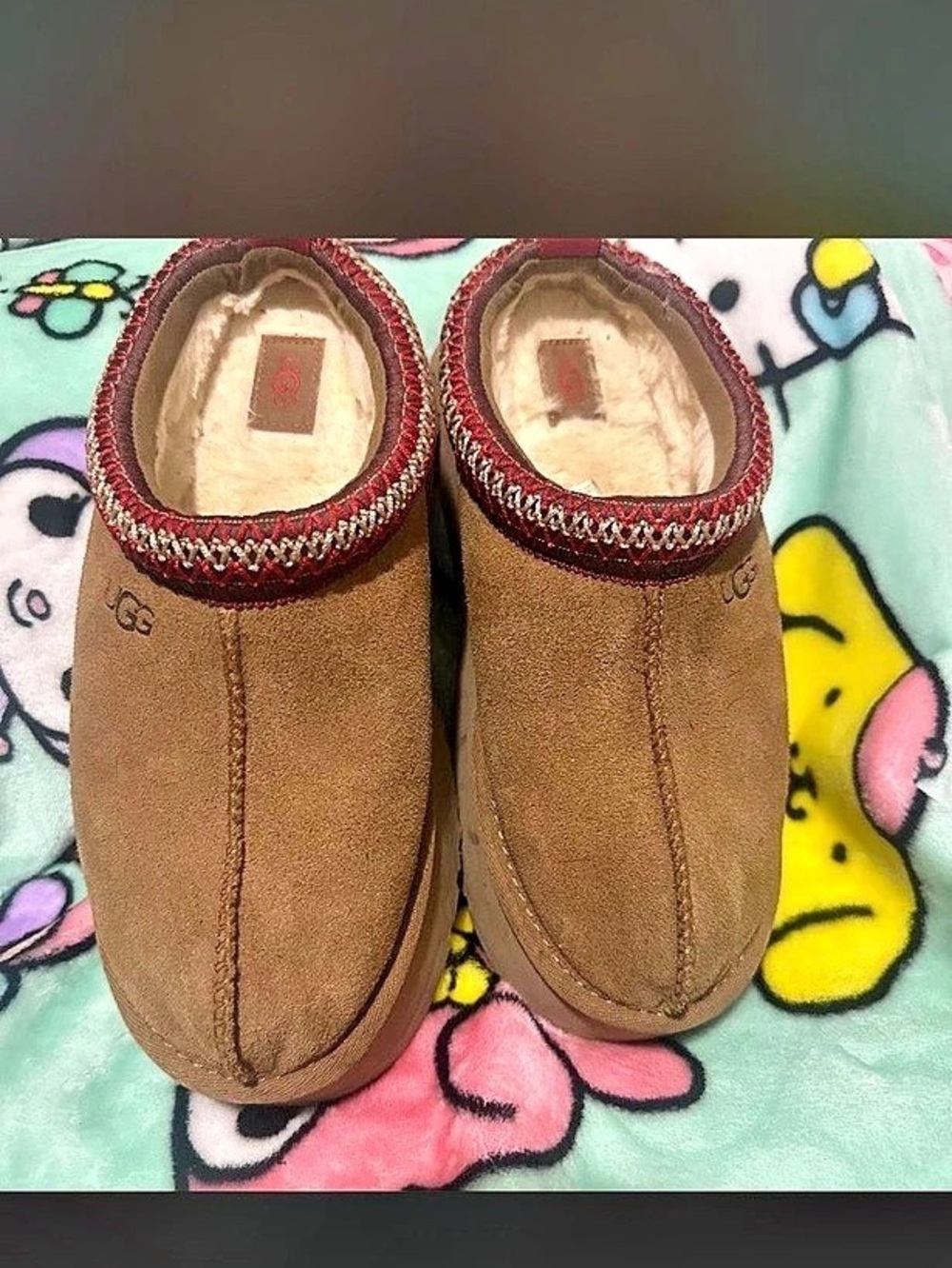 UGG Tazz Slipper Brown & Red Slippers